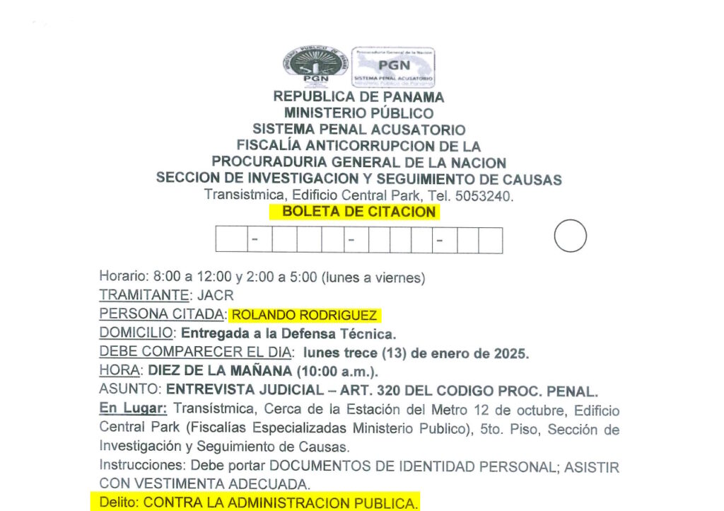Rolando Rodríguez, figura clave en caso de corrupción, deberá declarar ante las autoridades